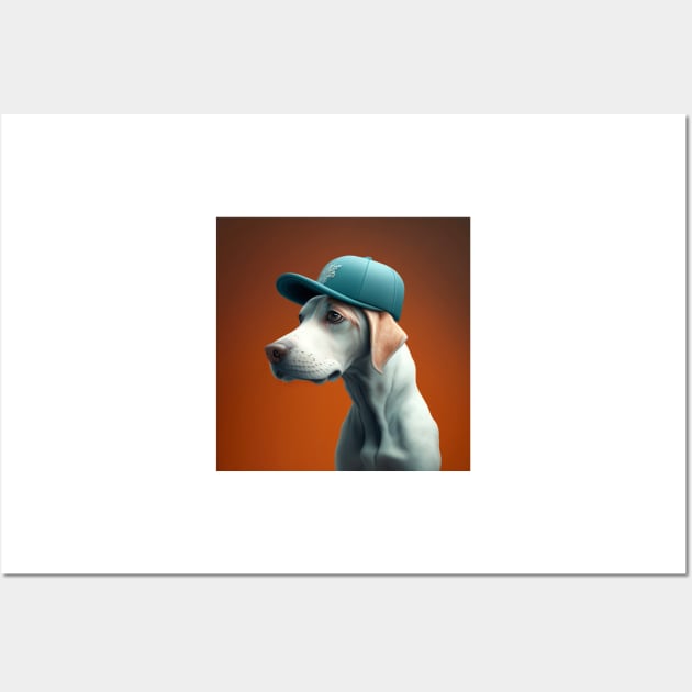 Dog in a Hat 1 Wall Art by AstroRisq